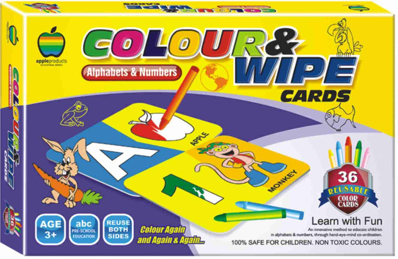 Fun Colour & Wipe Alphabets & Numbers Sr.