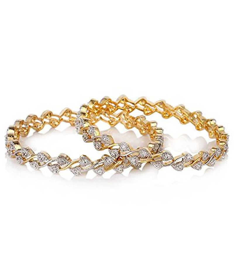 American Diamond Gold Plated Bangles