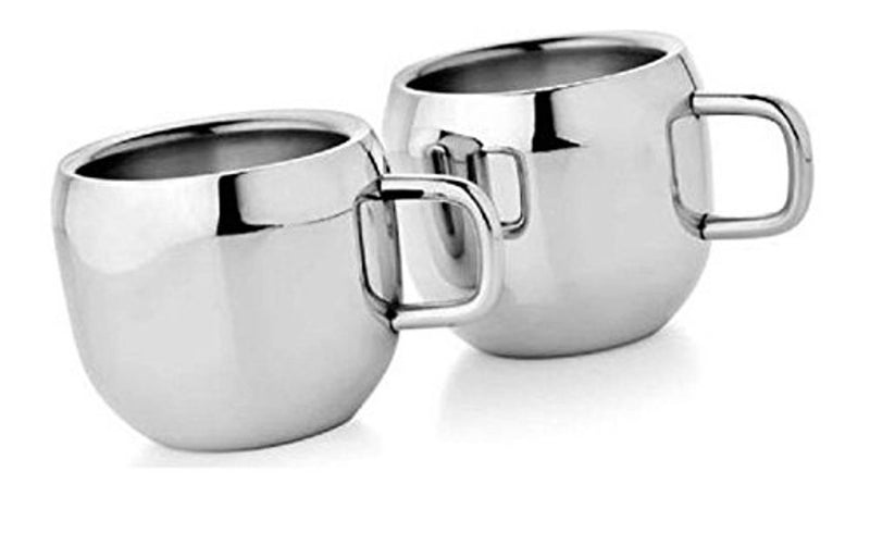 Set of 2 Double Wall Apple Cups