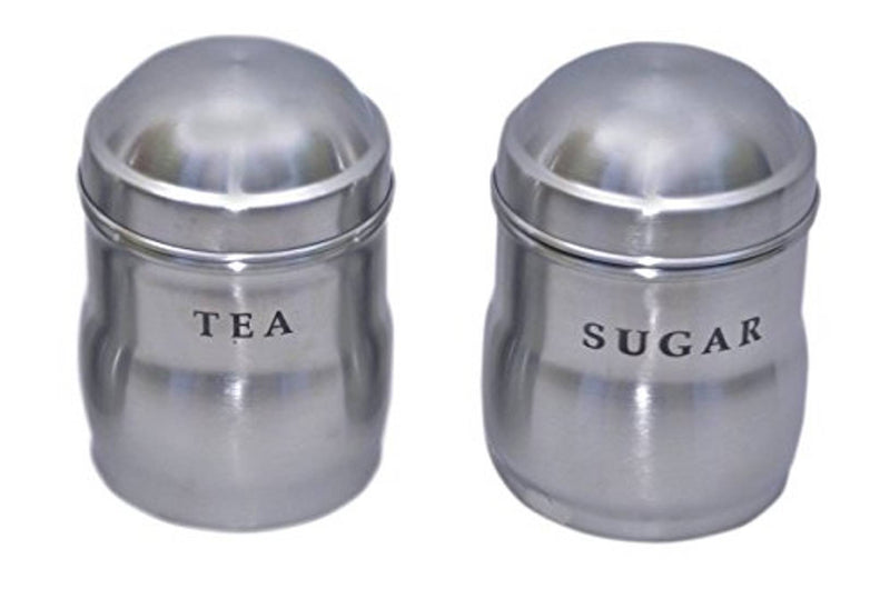 Stainless Steel Canister Set, Set of 2, Silver