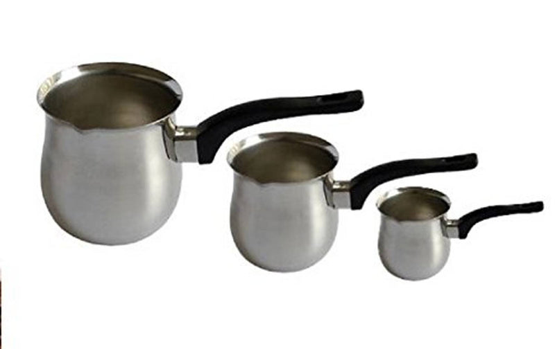 Stainless Steel Coffee Warmer Set, Set of 3, Silver