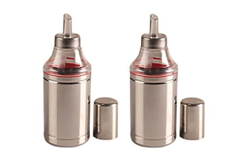 Stainless Steel Oil Dropper Set, 500ml, Set of 2, Silver