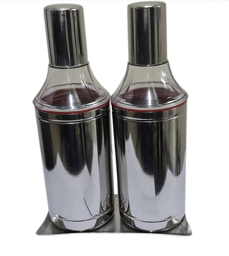 Stainless Steel Oil Dropper Set, 3-Pieces, Silver