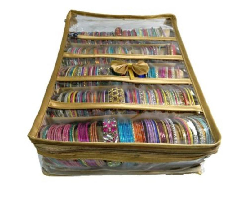 5 Rods Satin Bangles Jewellery Vanity Box