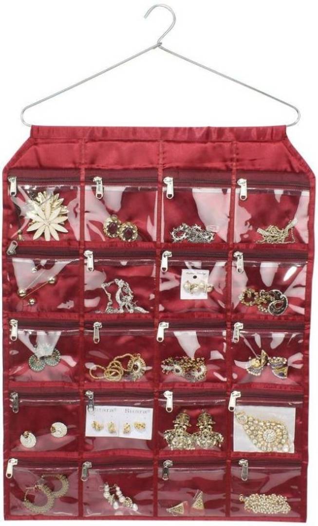 20 Pockets Hanging Jewellery Organizer