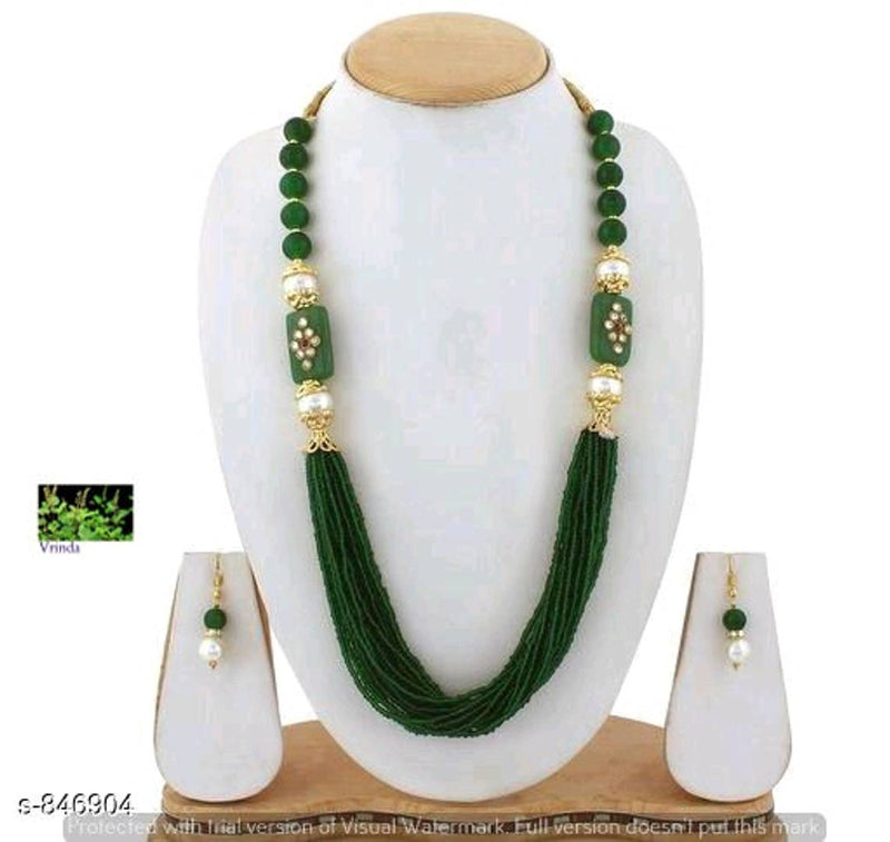 Green Beads Antique Jewellery set