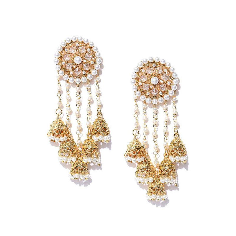 Golden  Color Alloy Jhumkas