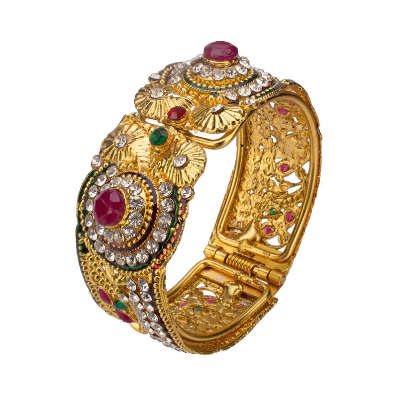Gold Plated Traditional Bangle Latest Wedding Collection Set For Girl & Women
