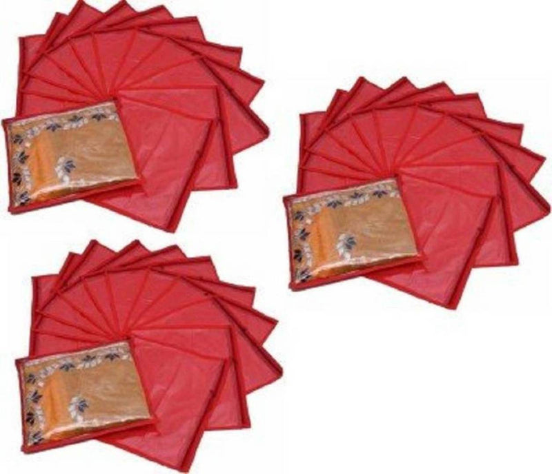 Designer Non-Woven Single Saree Cover or Garments Cover Combo Pack of 24 Pcs.