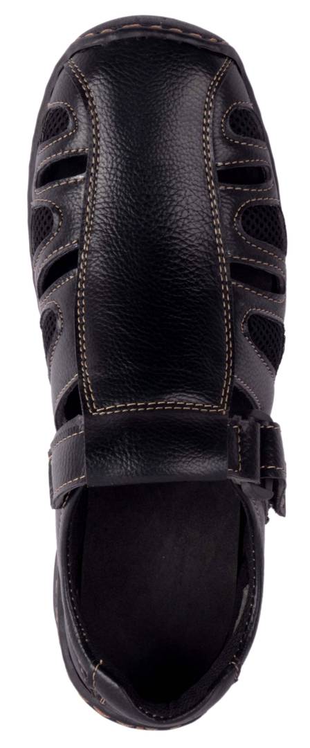 Men's Black Synthetic Comfort Sandal