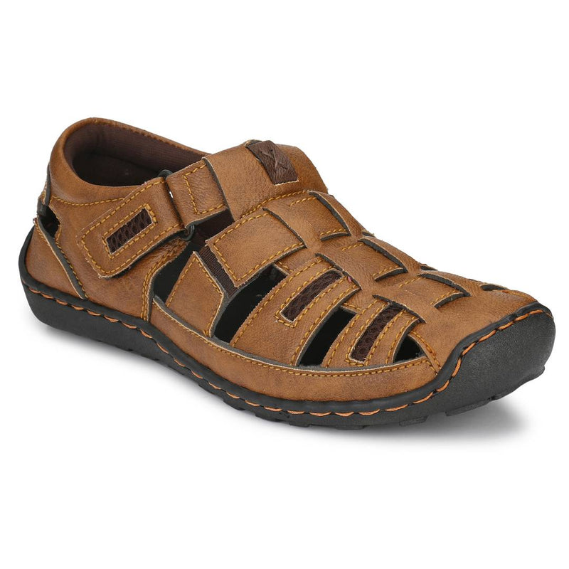 Men's Tan Synthetic Comfort Sandal