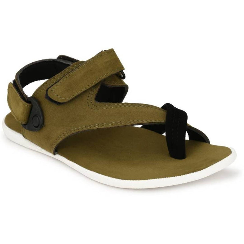 Men's Green Synthetic Comfort Sandal