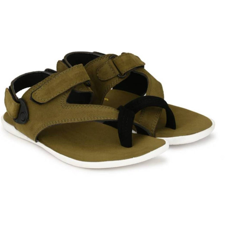 Men's Green Synthetic Comfort Sandal