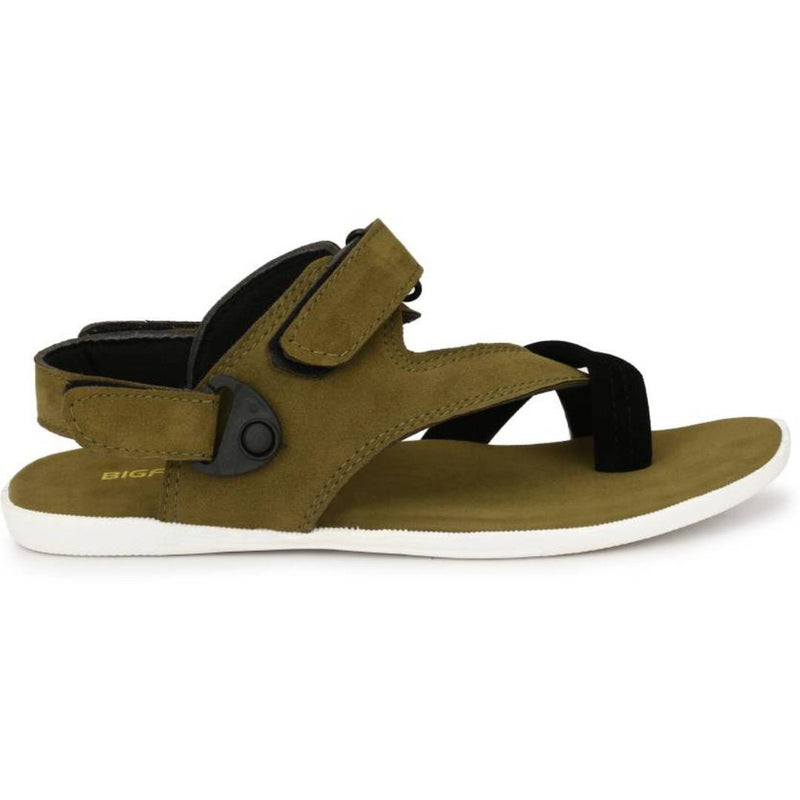 Men's Green Synthetic Comfort Sandal