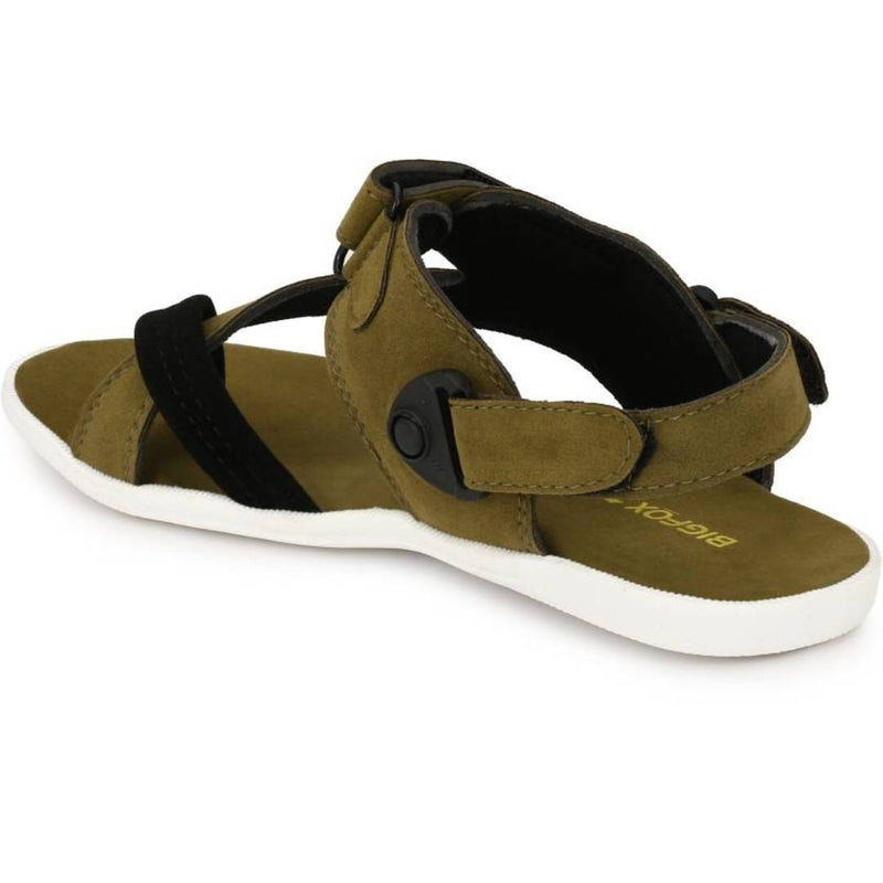 Men's Green Synthetic Comfort Sandal