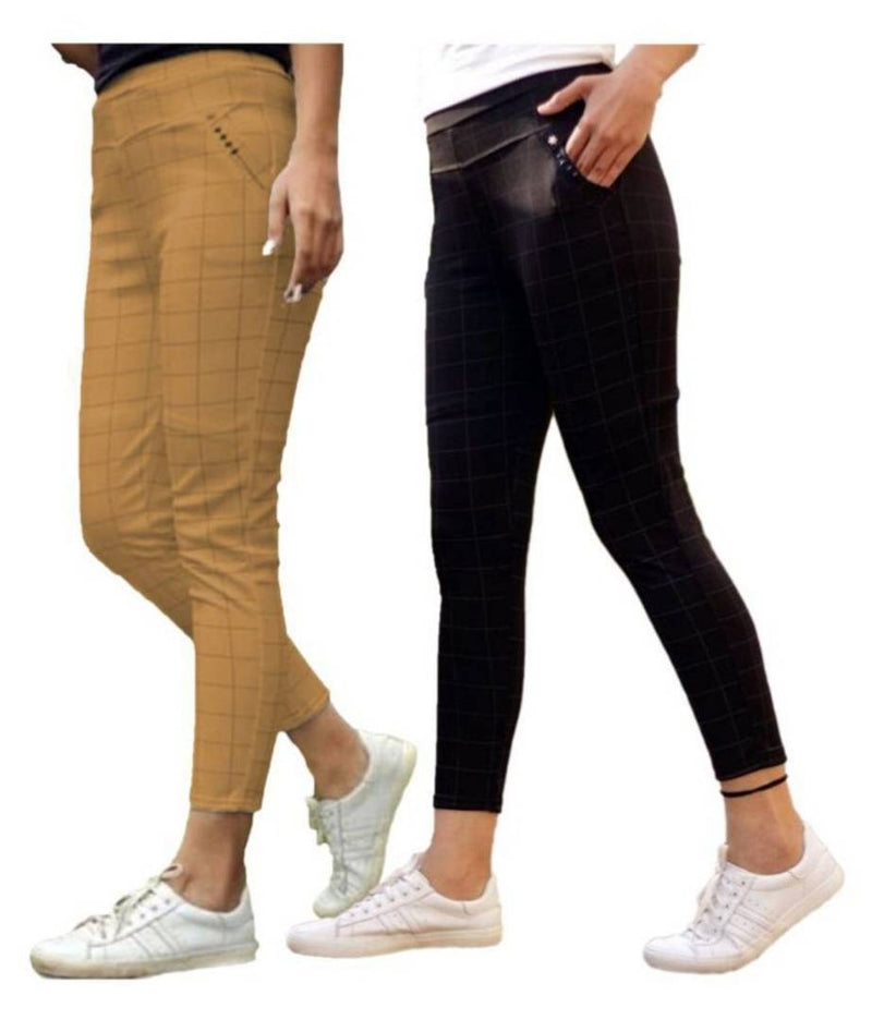 Combo Of 2 Women's Check Pants