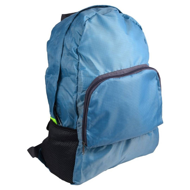 Light Blue Folding Travel Backpack