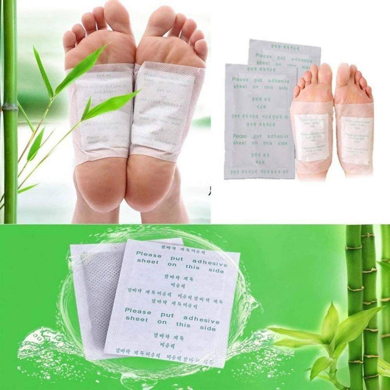 Foot Patches Toxins Remover Foot Crack Repair Fatigue Release Body Massager & Stress Relief Adhesive Pads - 10 Pieces