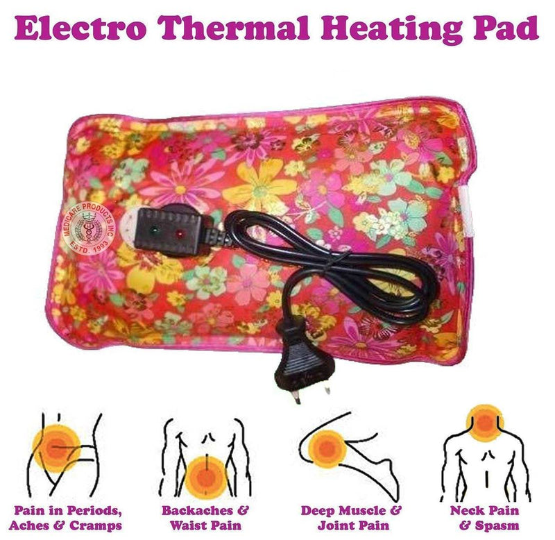 Electric Heat Bag Hot Gel Bottle Pouch Massager (Assorted) - 2 Piece
