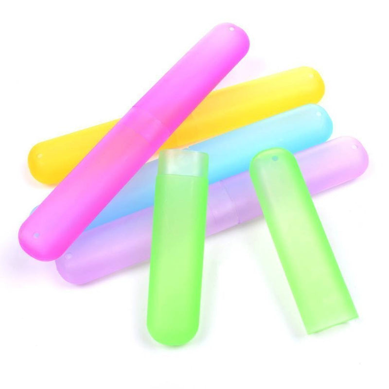 Plastic Toothbrush Holder (Assorted) - Pack Of 4