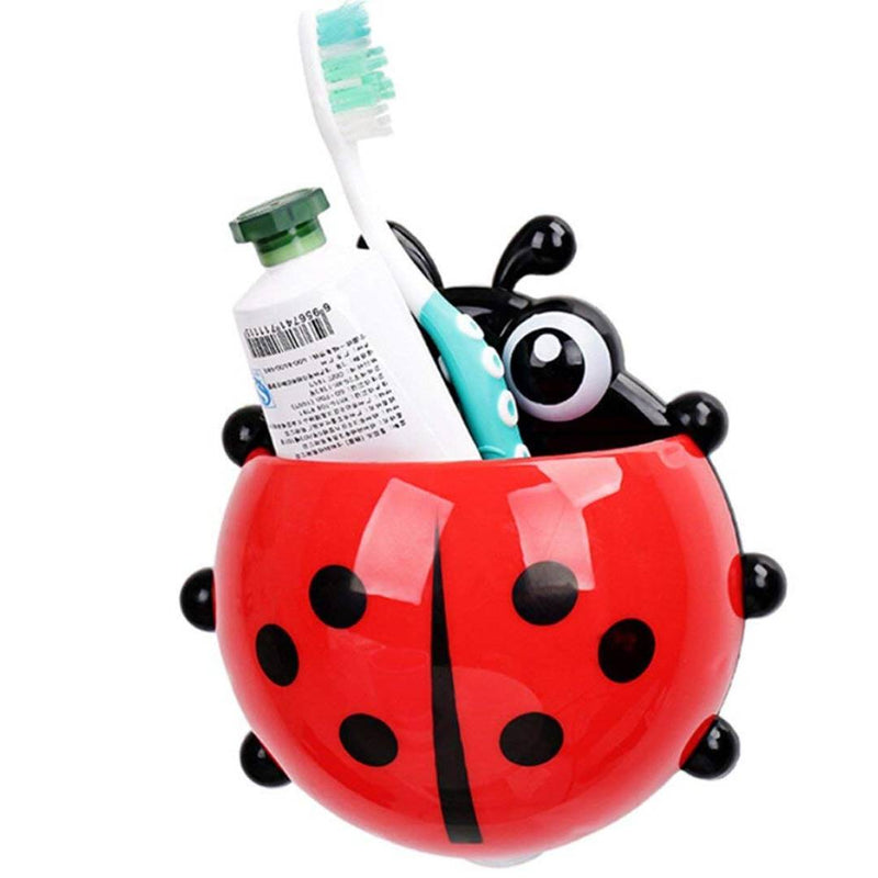 Ladybird Toothpaste Toothbrush Storage Organizer Holder - Pack Of 1
