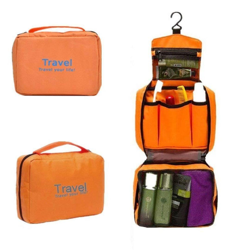 Foldable Hanging Cosmetic & Toiletry Bag For Men & Women - Pack Of 1