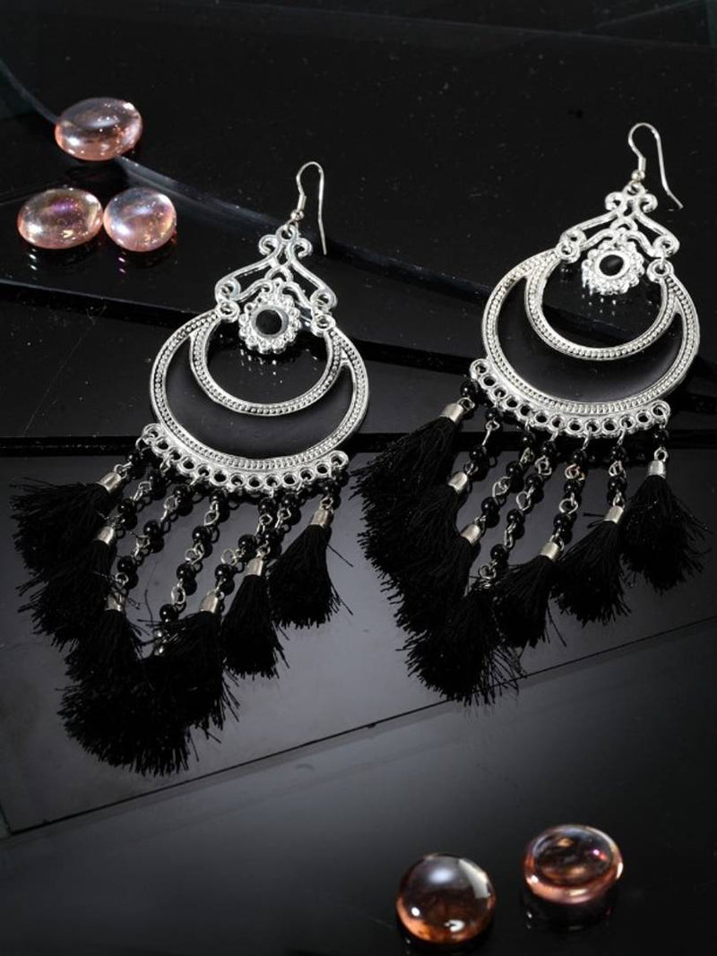 New Designer Oxidised Meena Chandbali Earrings