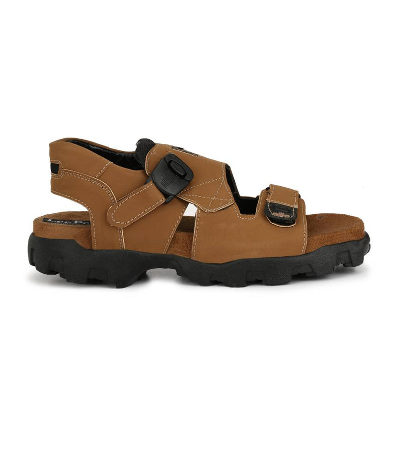 Men's Tan Synthetic Sandals for Men