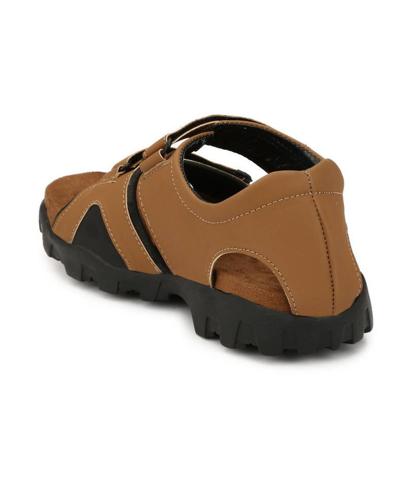 Men's Tan Suede  Comfort Sandals
