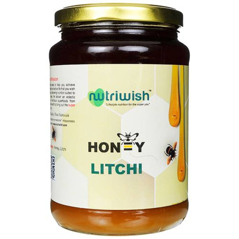 1 kg Honey With Litchi - Pure  Honey Infused With Litchi