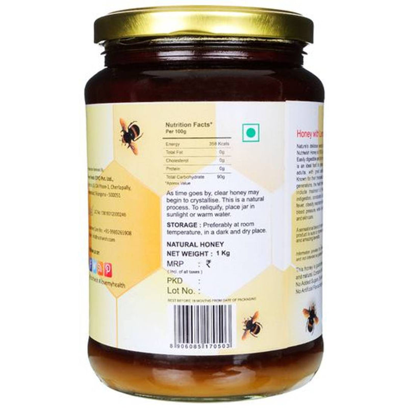 1kg Honey With Lemon - Pure  Honey Infused With Lemon