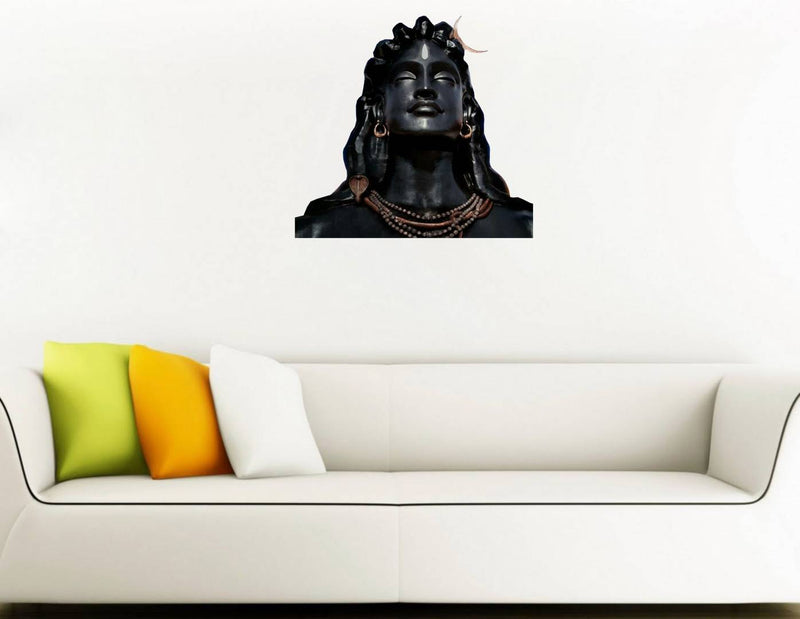 The Adiyogi Shiva Statue Wall Sticker (45 cm X 48 cm)