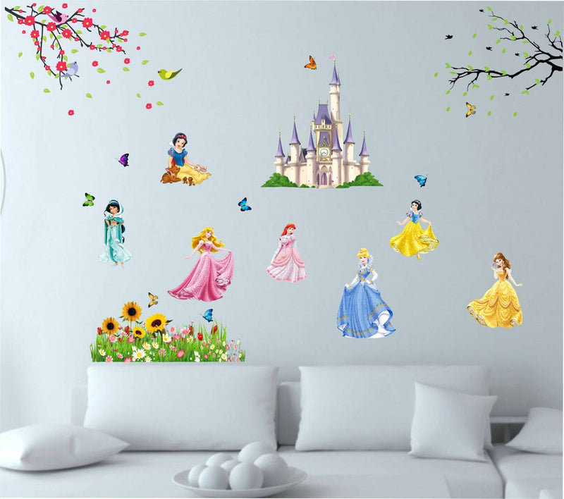 Disney Princess Wall Sticker (102 cm X 120 cm)