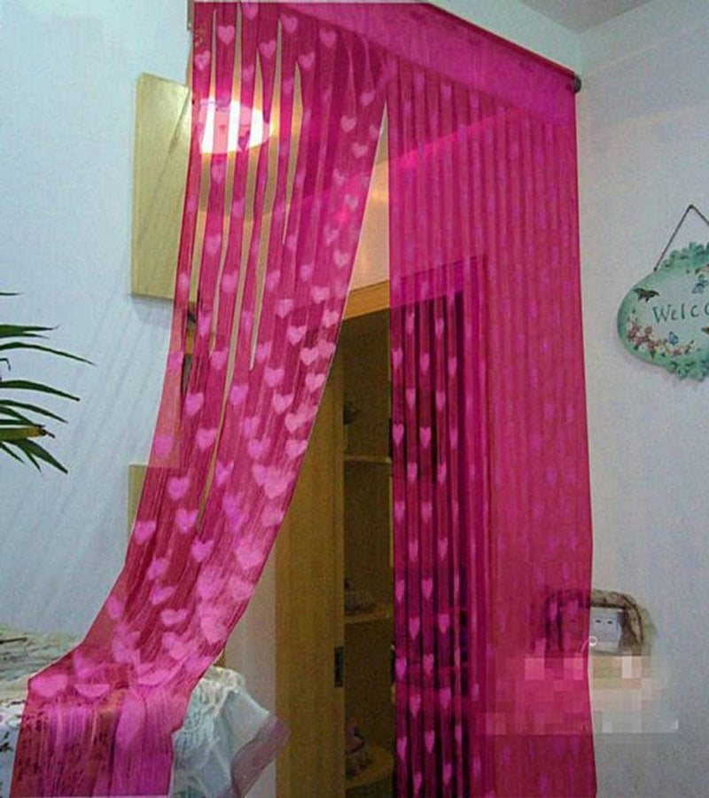 Multicoloured Polyester Eyelet Fitting Solid Curtains (Set Of 2)