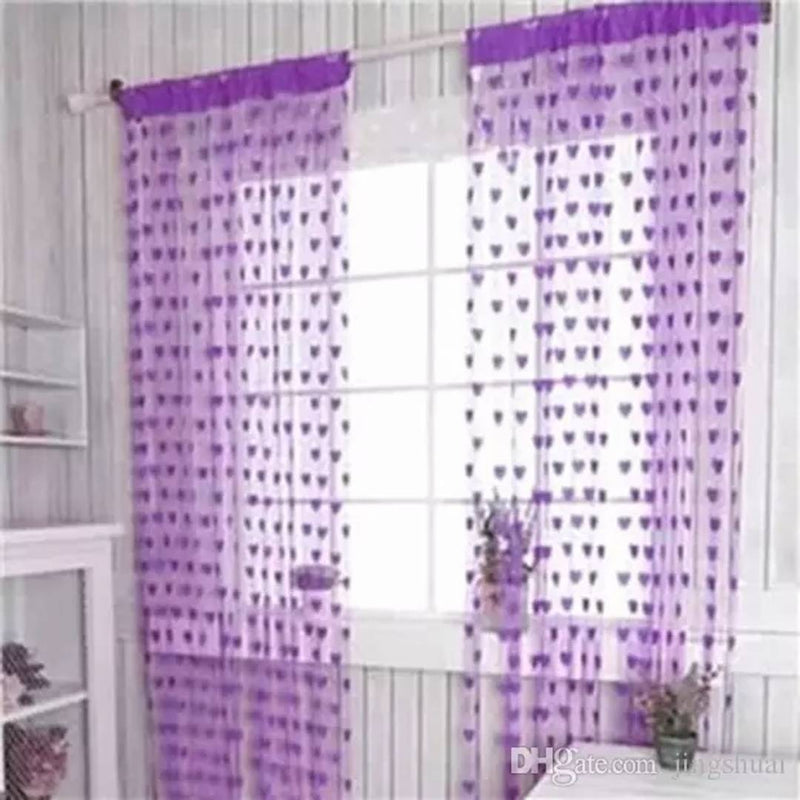 Multicoloured Polyester Eyelet Fitting Solid Curtains (Set Of 2)