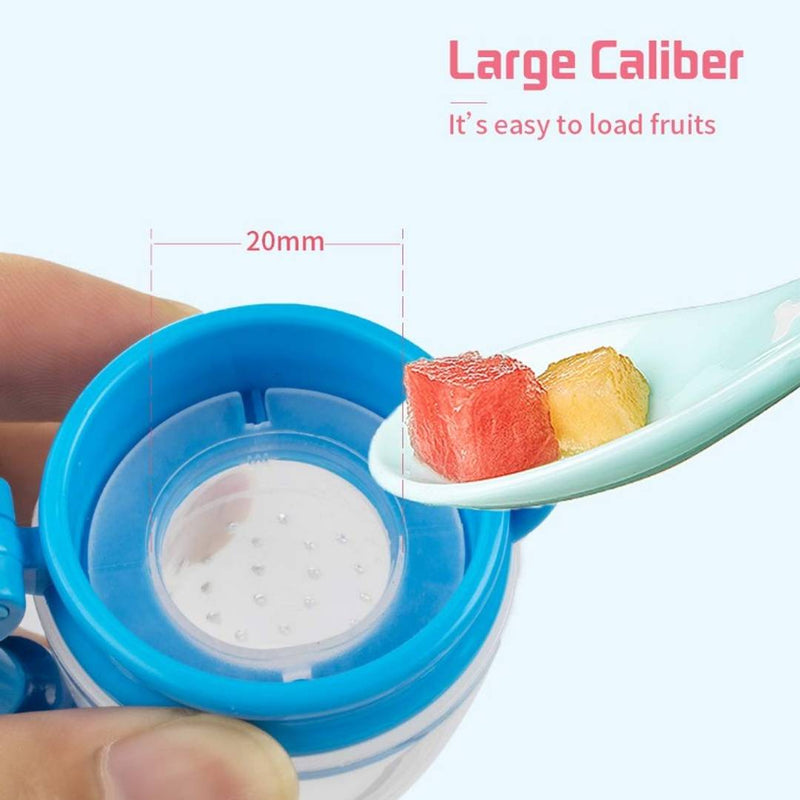 Food Nibbler Silicone Feeding Pacifier Baby Fresh Food Feeder Fruit Food Supplement Baby Feeding Tools for Toddlers and Infants - Pack of 1