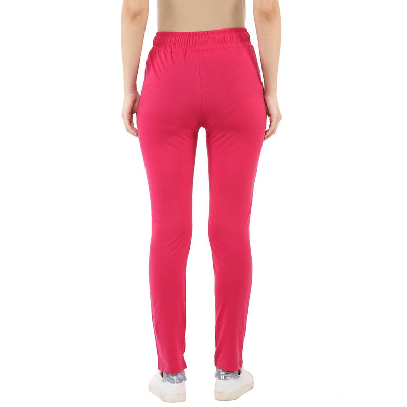 Women's Multicoloured Cotton Track Pant Combo Of 2