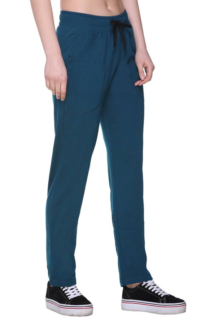 Women's Multicoloured Cotton Track Pant Combo Of 2