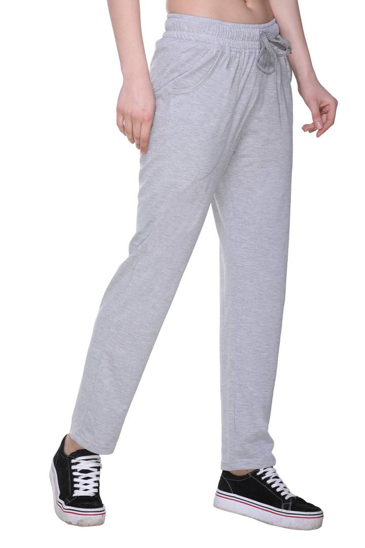 Women's Multicoloured Cotton Track Pant Combo Of 2