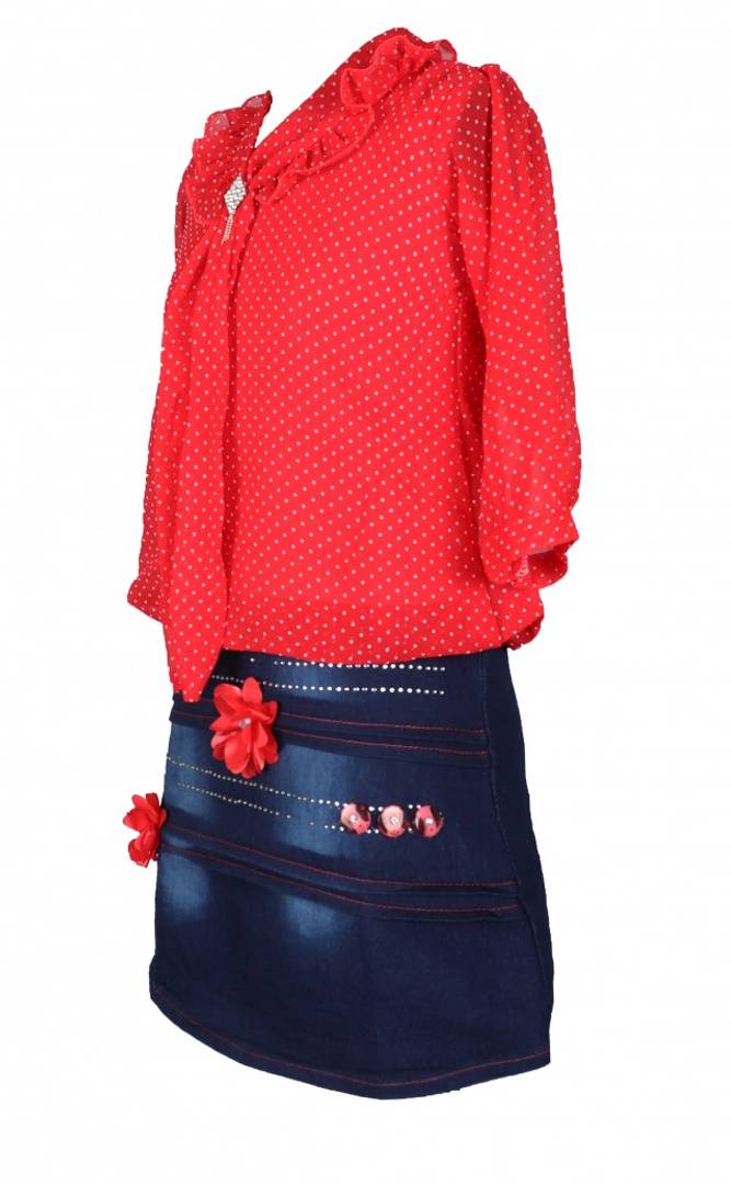 Top N Skirt Red Dress