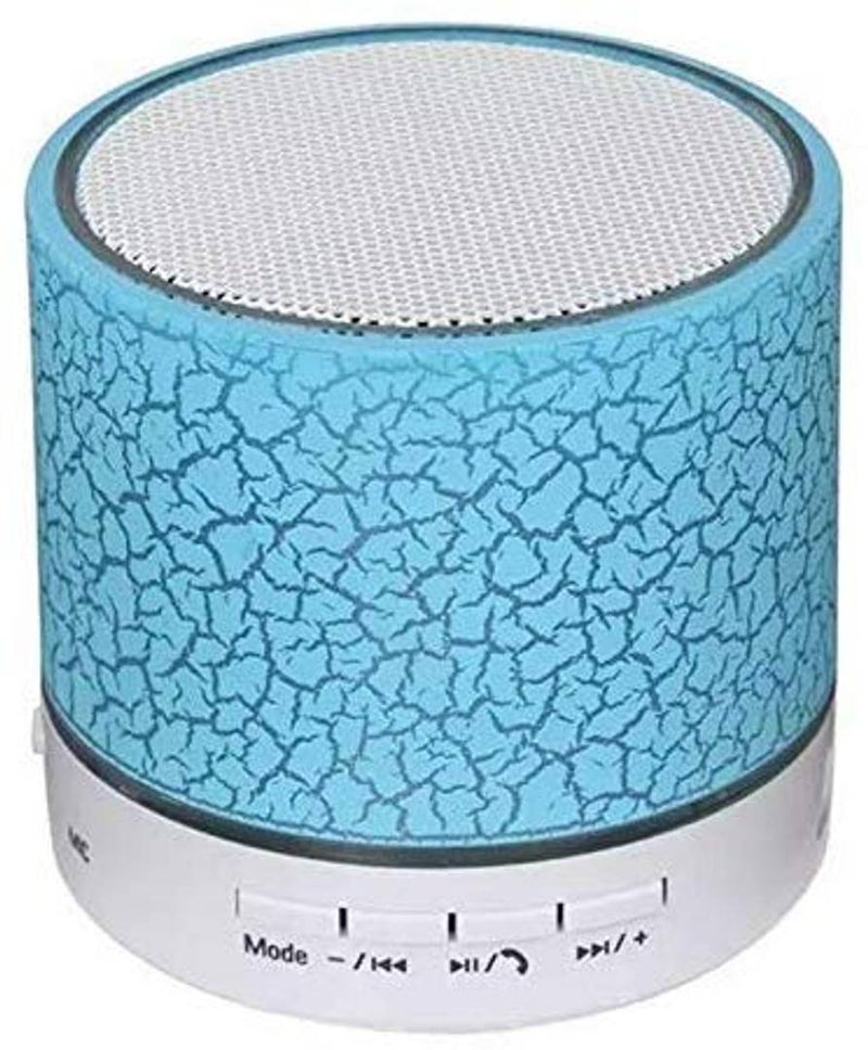 10 Wireless LED Bluetooth Speakers with Built-in Microphone, SD Card, USB Slot & FM Radio Compatible with All Android, Windows & iOS
