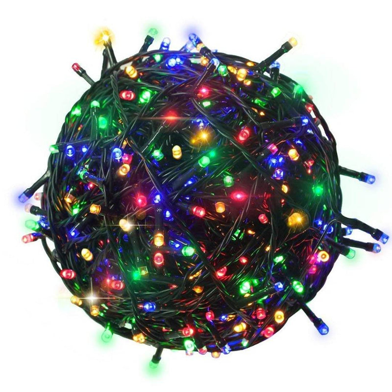 U.S.Traders 200 LEDs 45M Black/White Wire Fairy String Tree Twinkle Lights 8 Modes for Diwali Christmas Party, Outdoor, Garden, Wedding, Home Decoration