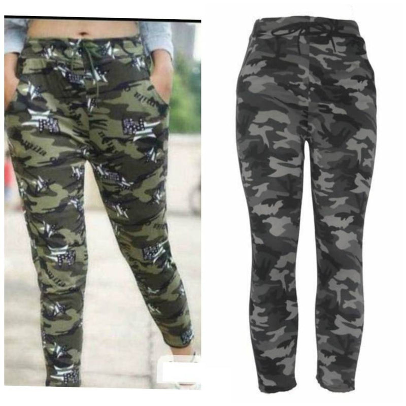Exotic Spandex Camouflage Printed Jeggings Combo Of 2