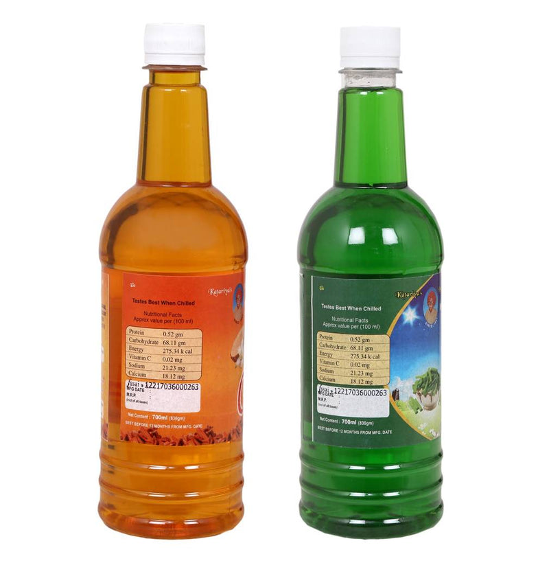 Navkar Chandan Sandalwood & Khus Syrup Sharbat Pack Of 2 (750 ml Each)