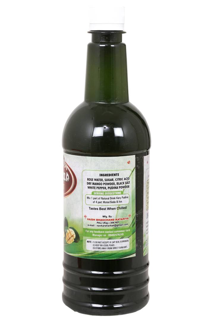 Navkar Keri Pudina / Kachi Keri Mint Leaf Syrup Sharbat 750ml-Price Incl.Shipping