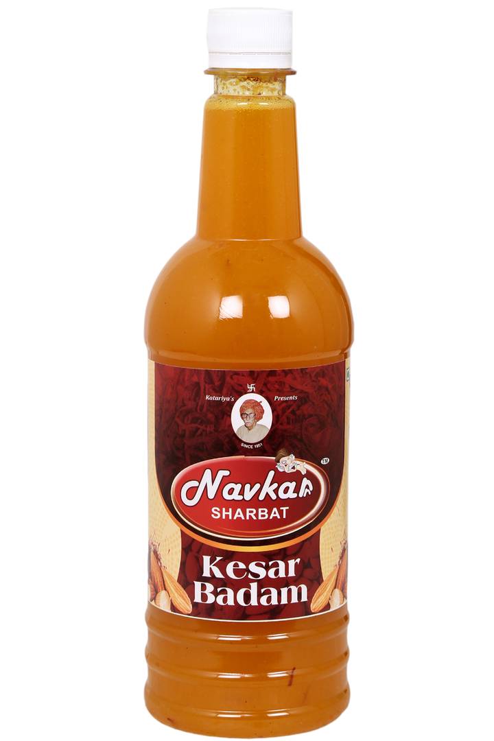Navkar Kesar Badam / Saffron Alomnds Syrup Sharbat 750ml