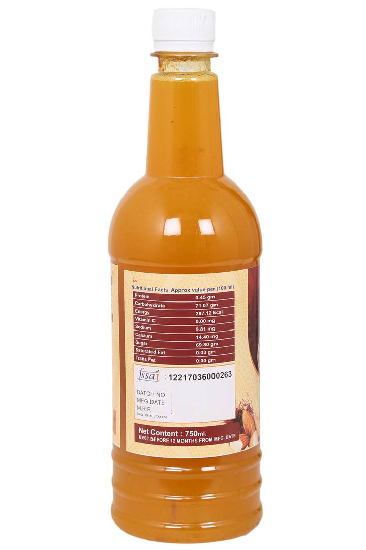 Navkar Kesar Badam / Saffron Alomnds Syrup Sharbat 750ml