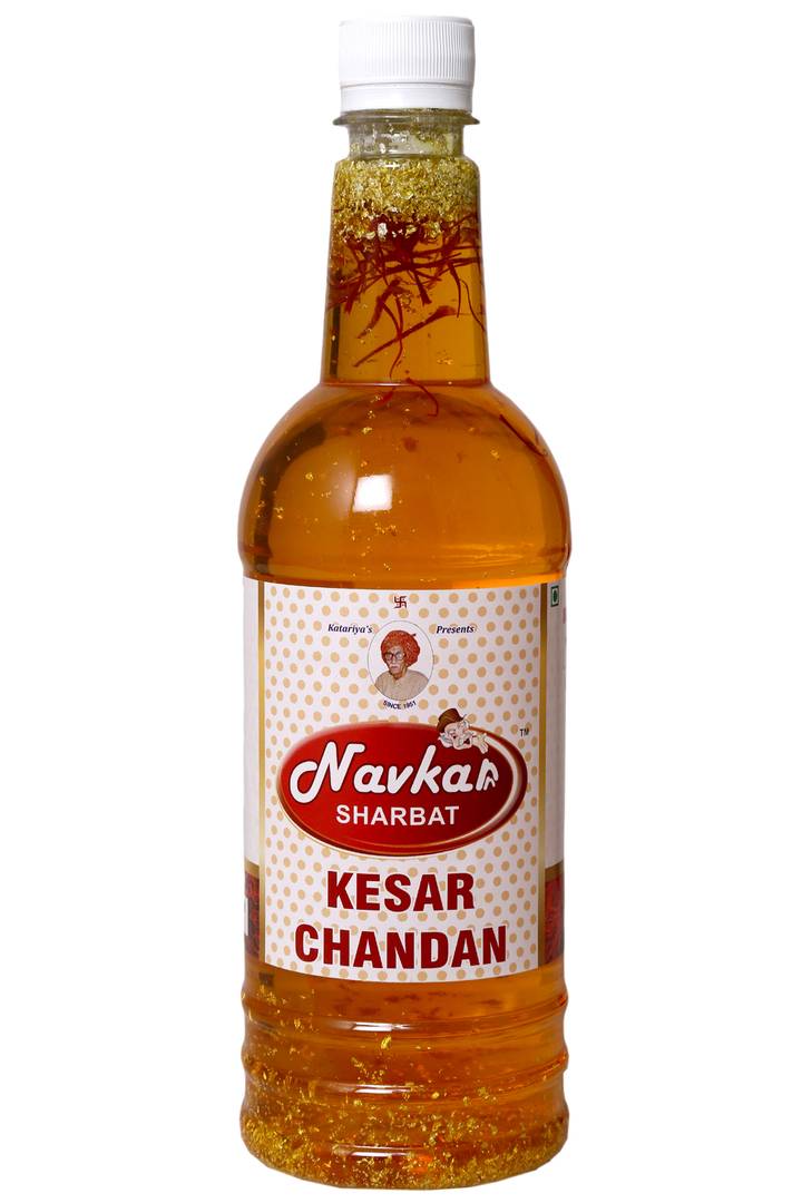 Navkar Kesar Chandan / Saffron Sandalwood Syrup Sharbat 750ml