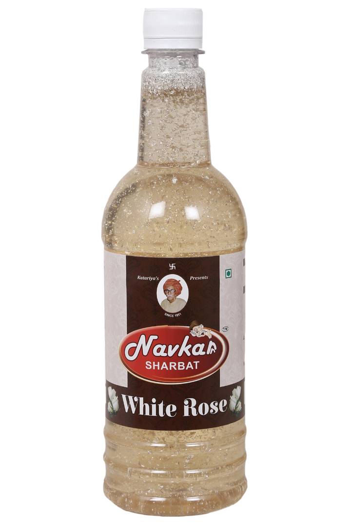 Navkar White Rose Syrup Sharbat 750ml-Price Incl.Shipping