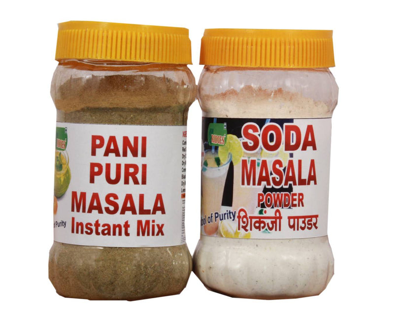 Ridies Combo Of Pani Puri + Soda Masala ,100g Each-Price Incl.Shipping
